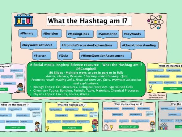 80 Science Activity Slides GCSE 9-1 Revision, Quiz, Starter, Plenary