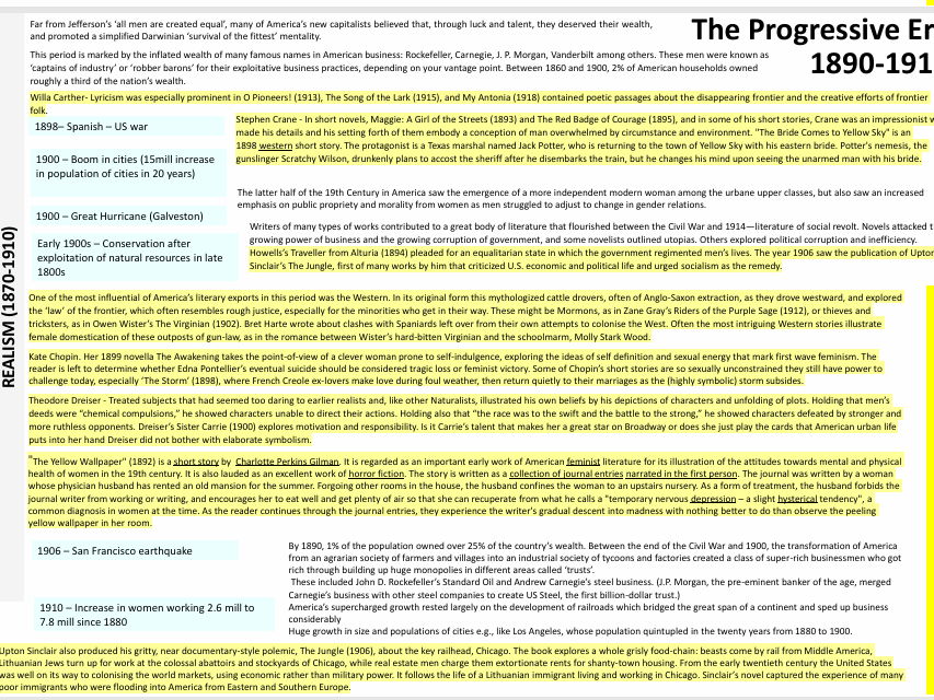 American Literature Context