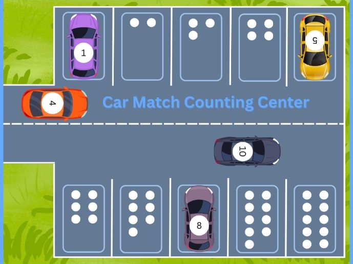EYFS Car Number Matching Game – Counting and Number Recognition Activity