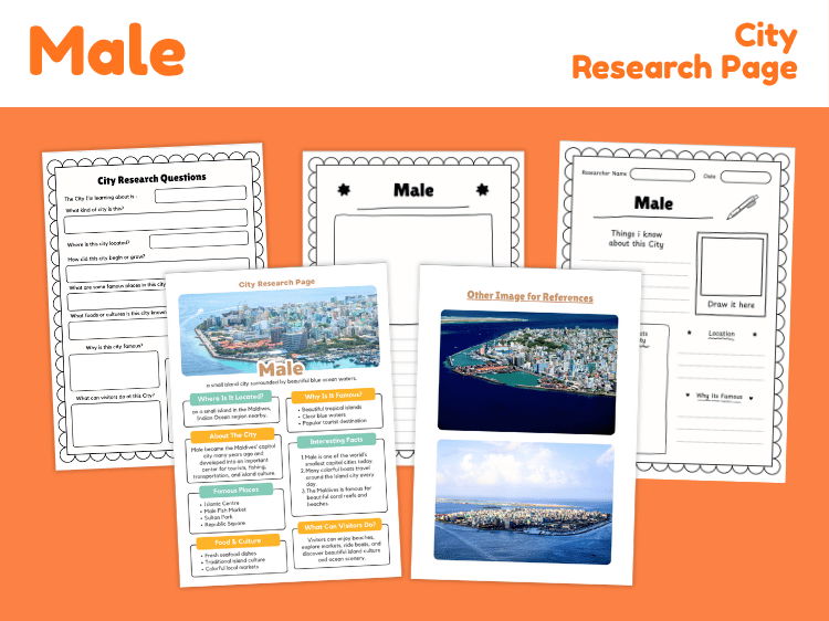 Malé City Research Project | Maldives Geography Worksheets