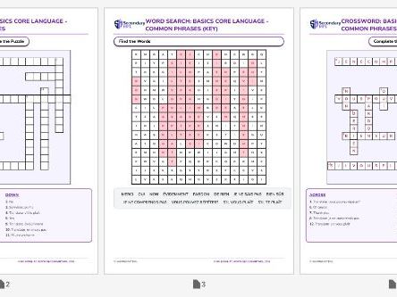 French Activity Pack: Common Phrases