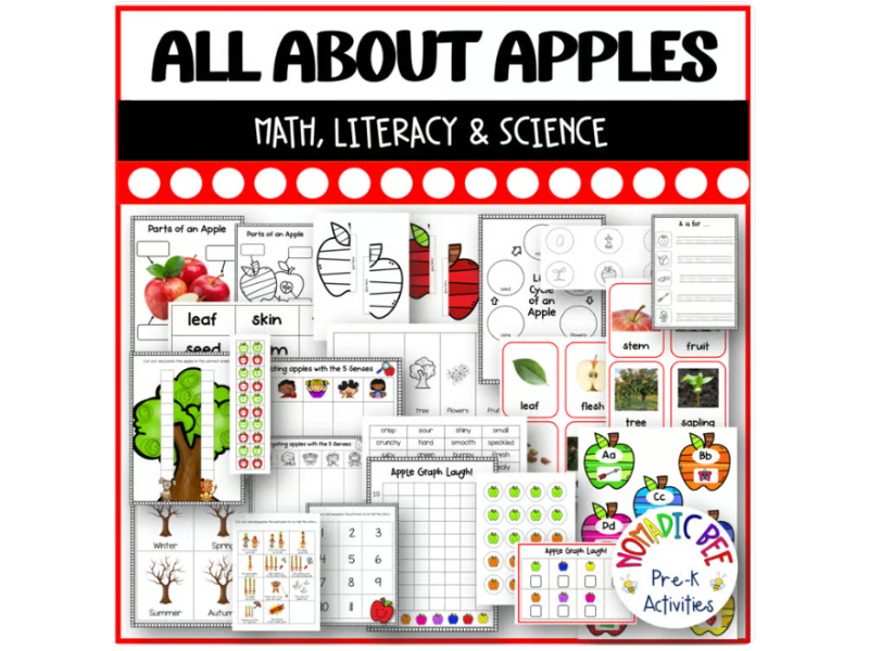 All About Apples - Science, Literacy & Math