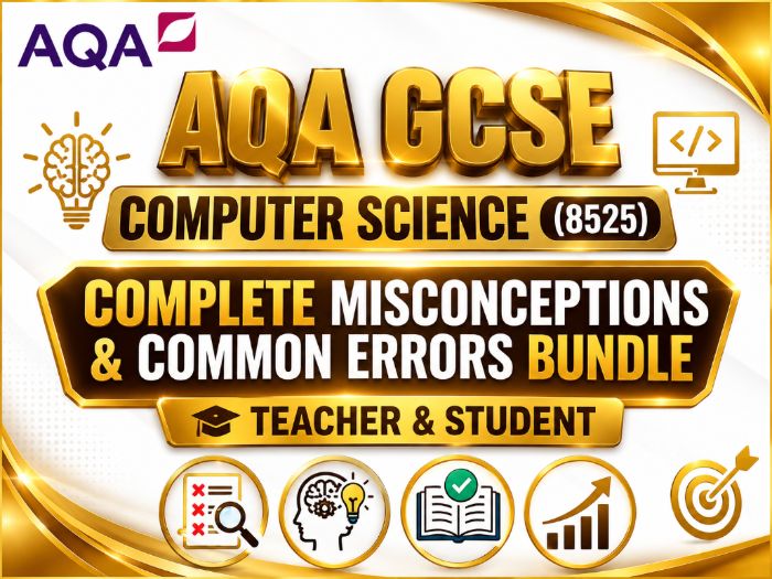 AQA GCSE Computer Science (8525) Complete Misconceptions & Common Errors Bundle – Teacher & Student