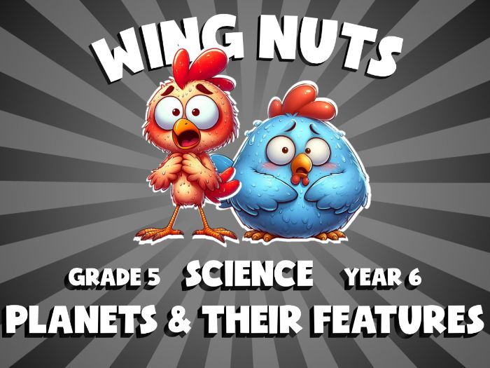 Planets & Their Features WING NUTS Science Game | No-Prep Year 6 Review Activity