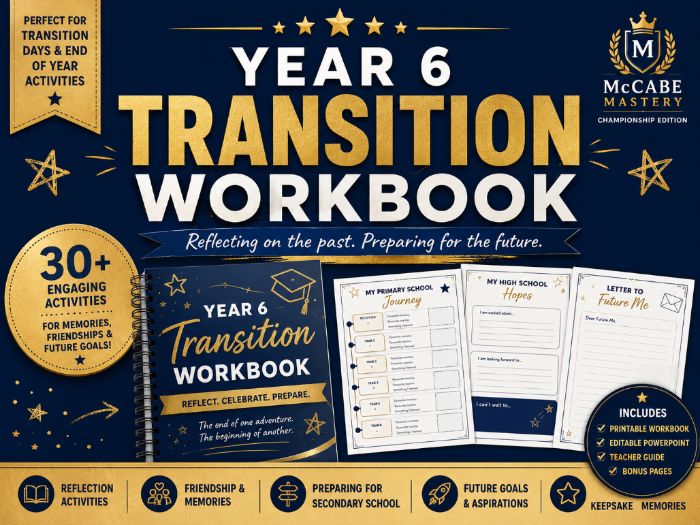 Year 6 Transition Activities Pack | Reflection Workbook, Memories and Moving to Secondary School