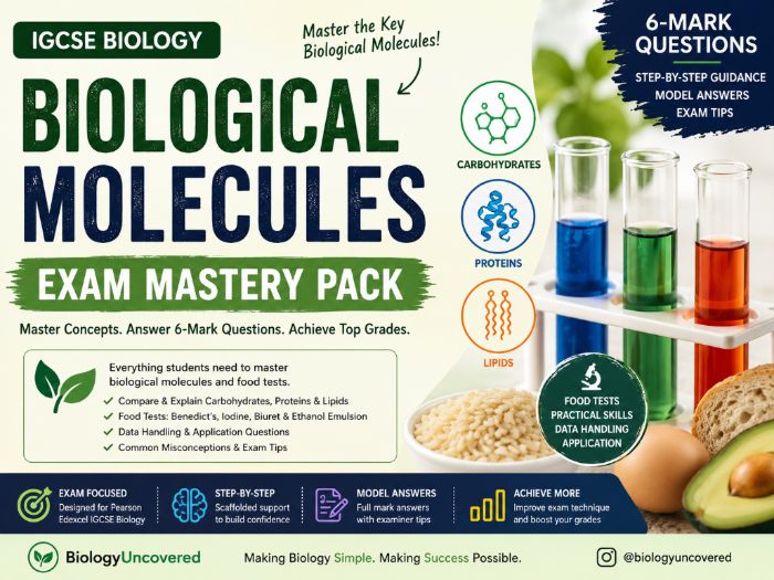 IGCSE Biology Molecules Exam Mastery