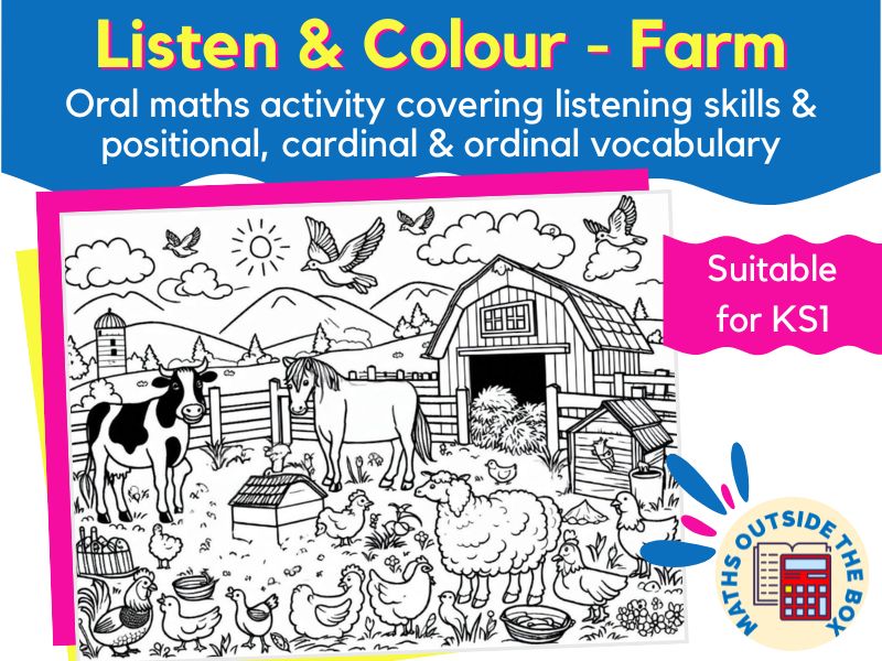 Listen and Colour for KS1 - Farm