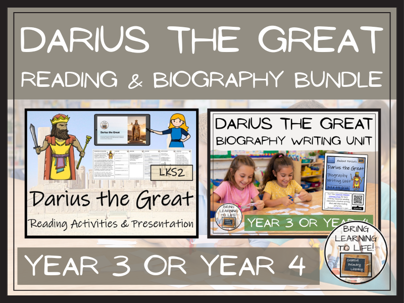 Darius the Great Reading Comprehension & Biography Bundle | LKS2