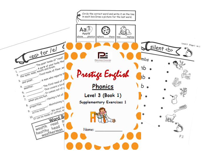 Phonics Book – Level 3 (Book 1) – Supplementary Exercises 1 ( Jolly Phonics )