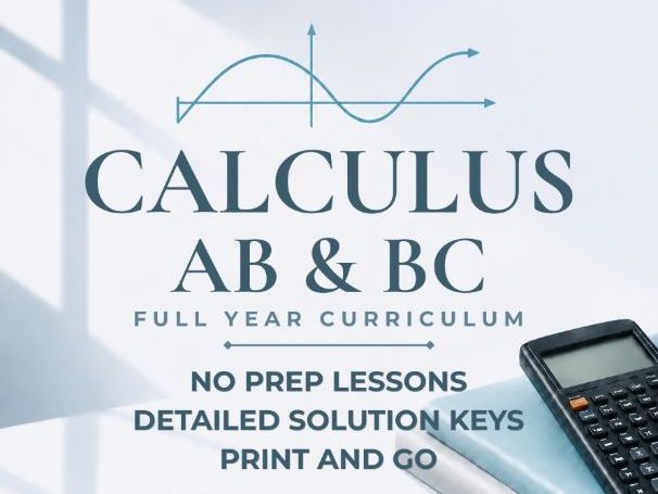 Maths Cover Work: Complete Calculus Curriculum, Home Learning & Ready-to-Teach Resource