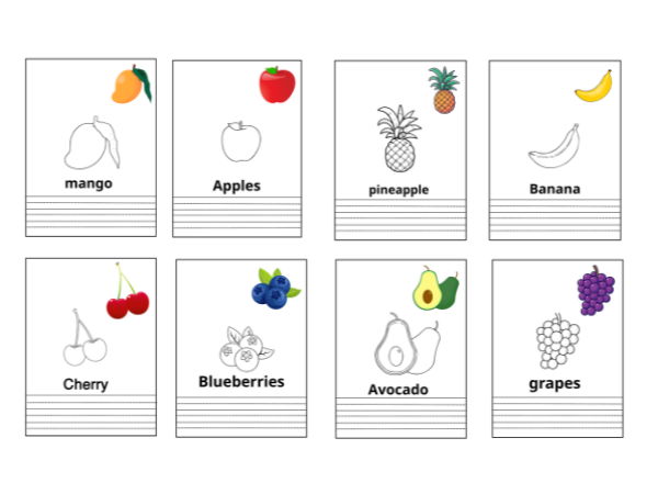 Basic skills exercises: Fruits and fruit names