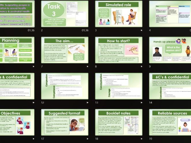 AAQ OCR Cambridge Health & Social Care F096 Topic area 3 The session