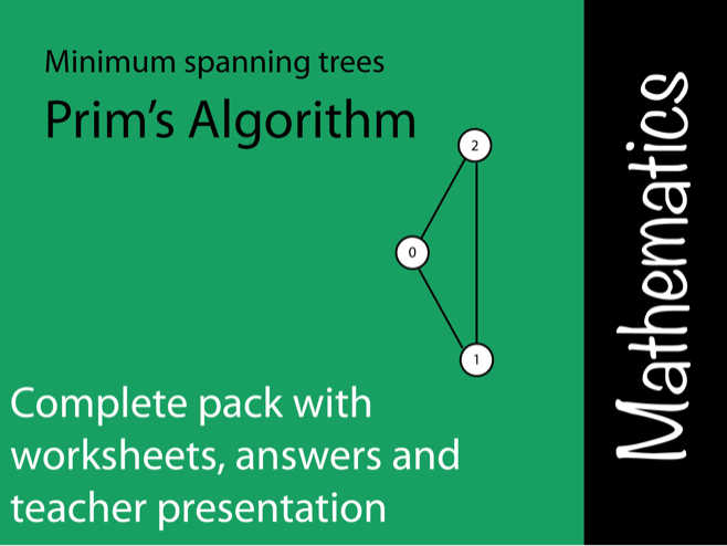 Prims Algorithm using a Matrix