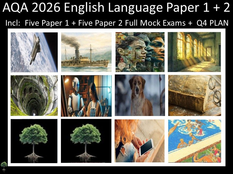 Ten AQA 2026 English Language Paper 1 + 2 Mocks | Q4 Plan
