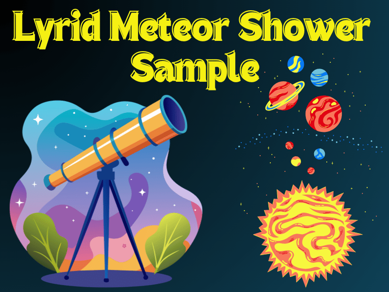 A Vivid Account of the Lyrid Meteor Shower: Witnessing A Celestial Dance, Sample