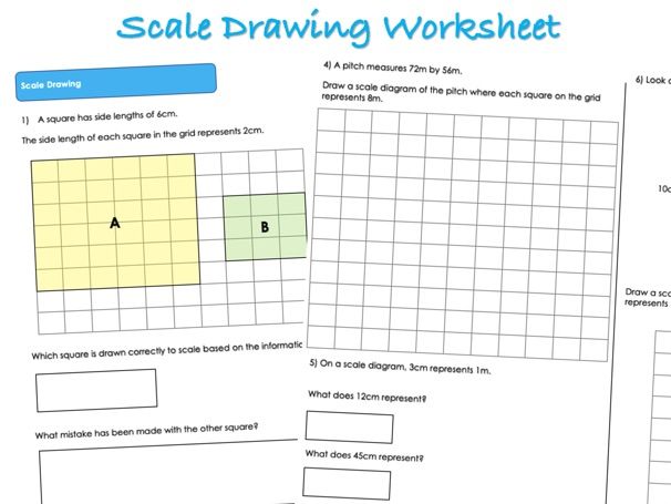 Ratio Worksheet - Scale Drawing