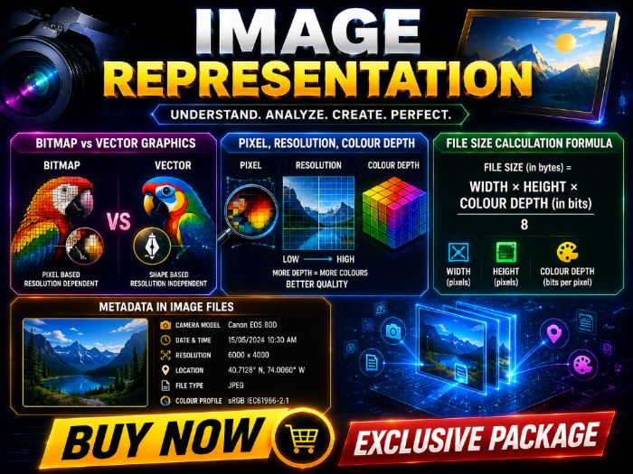 Image Representation | Complete Lesson Pack for Cambridge IGCSE, AS & A-Level Computer Science