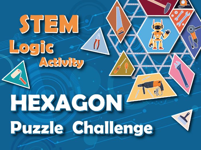 Hexagon Puzzle Challenge | STEM Logic Activity