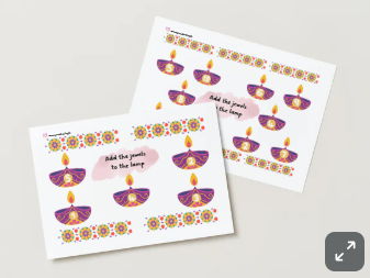 Counting Diya Lamps - Diwali