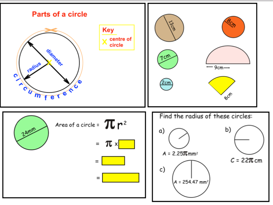 Area And Circumference Of Circles ppt Teaching Resources