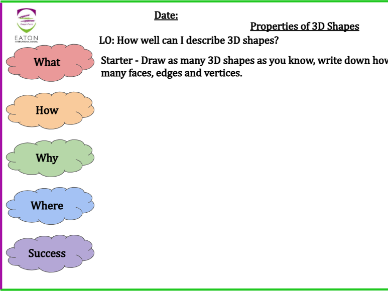 Properties of 3D Shapes