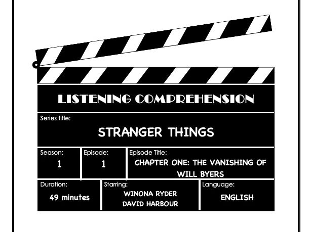 Listening Comprehension Bundle - Stranger Things