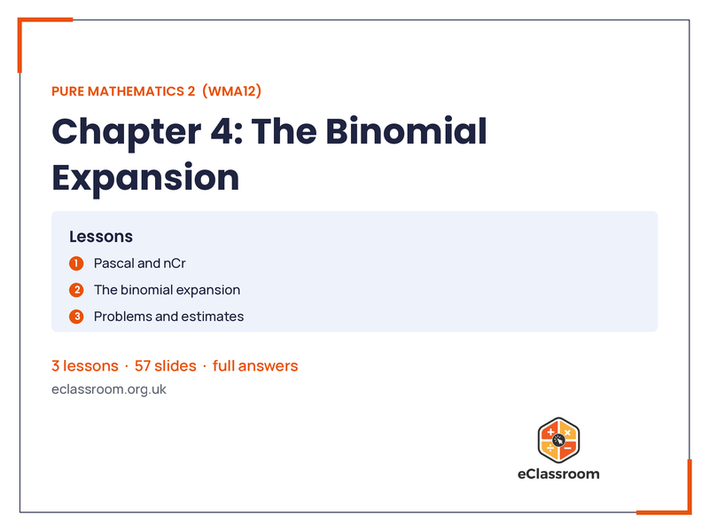 IAL Pure 2 Binomial Expansion lesson slides