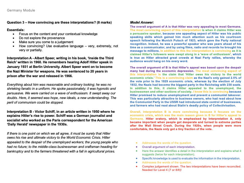 AQA GCSE Germany - Master Technique Doc