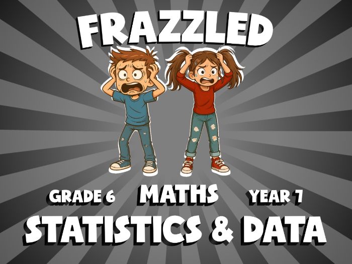 Statistics & Data FRAZZLED Maths Game | No-Prep Year 7 Review Activity