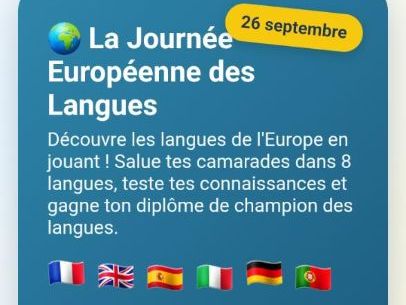 Journée des langues – Jeux interactifs A1