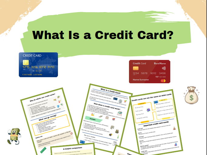 What Is a Credit Card? KS2 PSHE