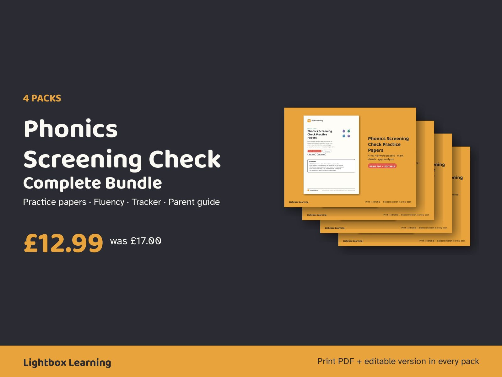 Phonics Screening Check Complete Bundle — Practice Papers, Fluency, Tracker, Parent Guide