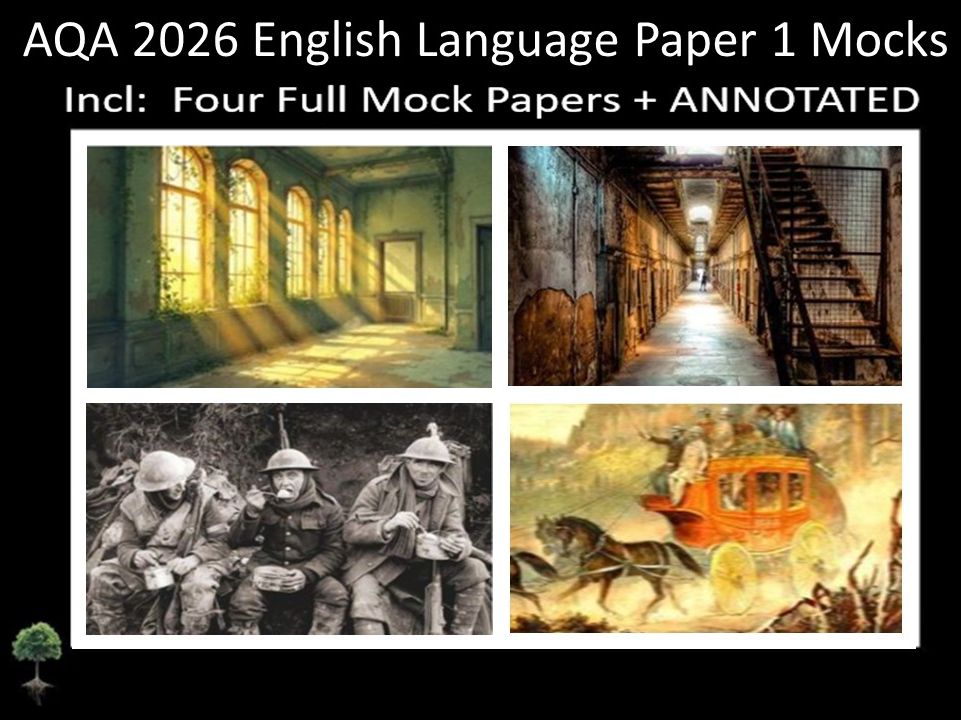Four AQA 2026 English Language Paper 1 Mocks | ANNOTATED