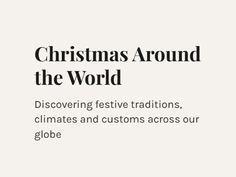 Christmas Around the World