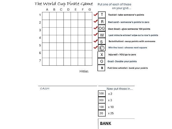 World Cup Pirate Game