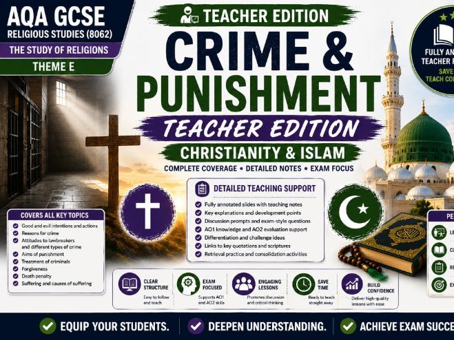 GCSE Religious Studies – Crime & Punishment Teacher Edition (Christianity & Islam) | AQA 8062 Theme