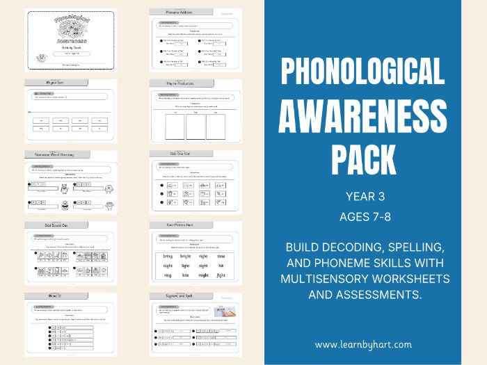 Phonological Intervention / Awareness | Year 3 (Ages 7–8) | Teacher + Pupil Pack