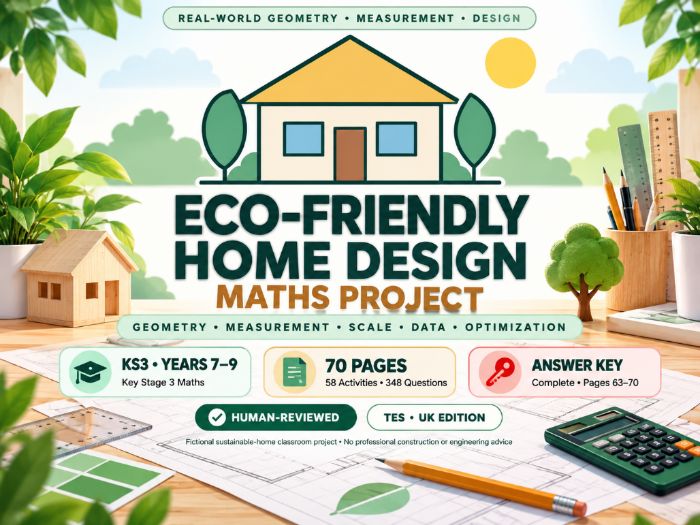 Eco-Friendly Home Design Maths Project | KS3 Geometry & Measurement | Years 7–9