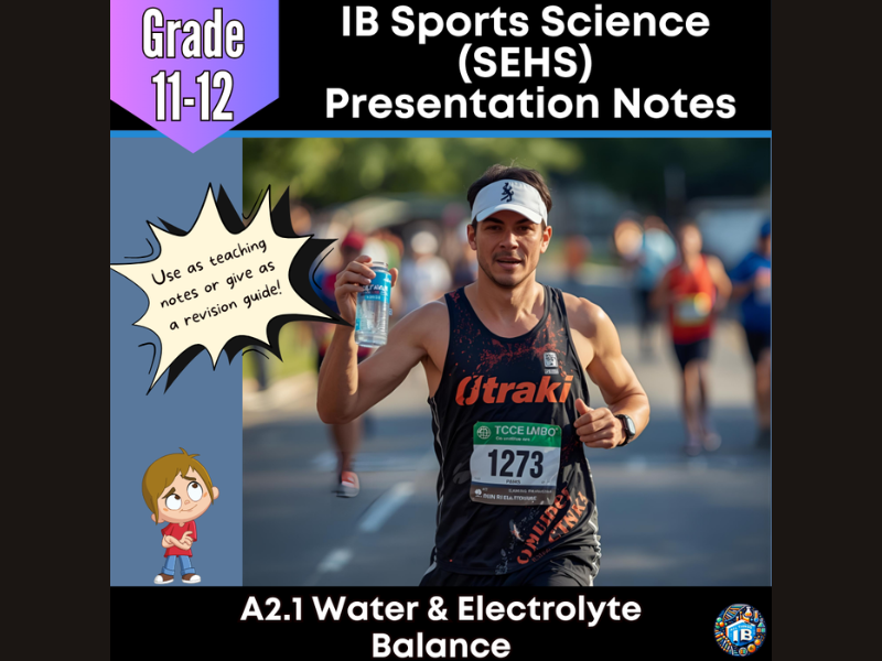 IB SEHS A2.1: Water & Electrolyte Balance Teaching Notes & Revision Guide 2026