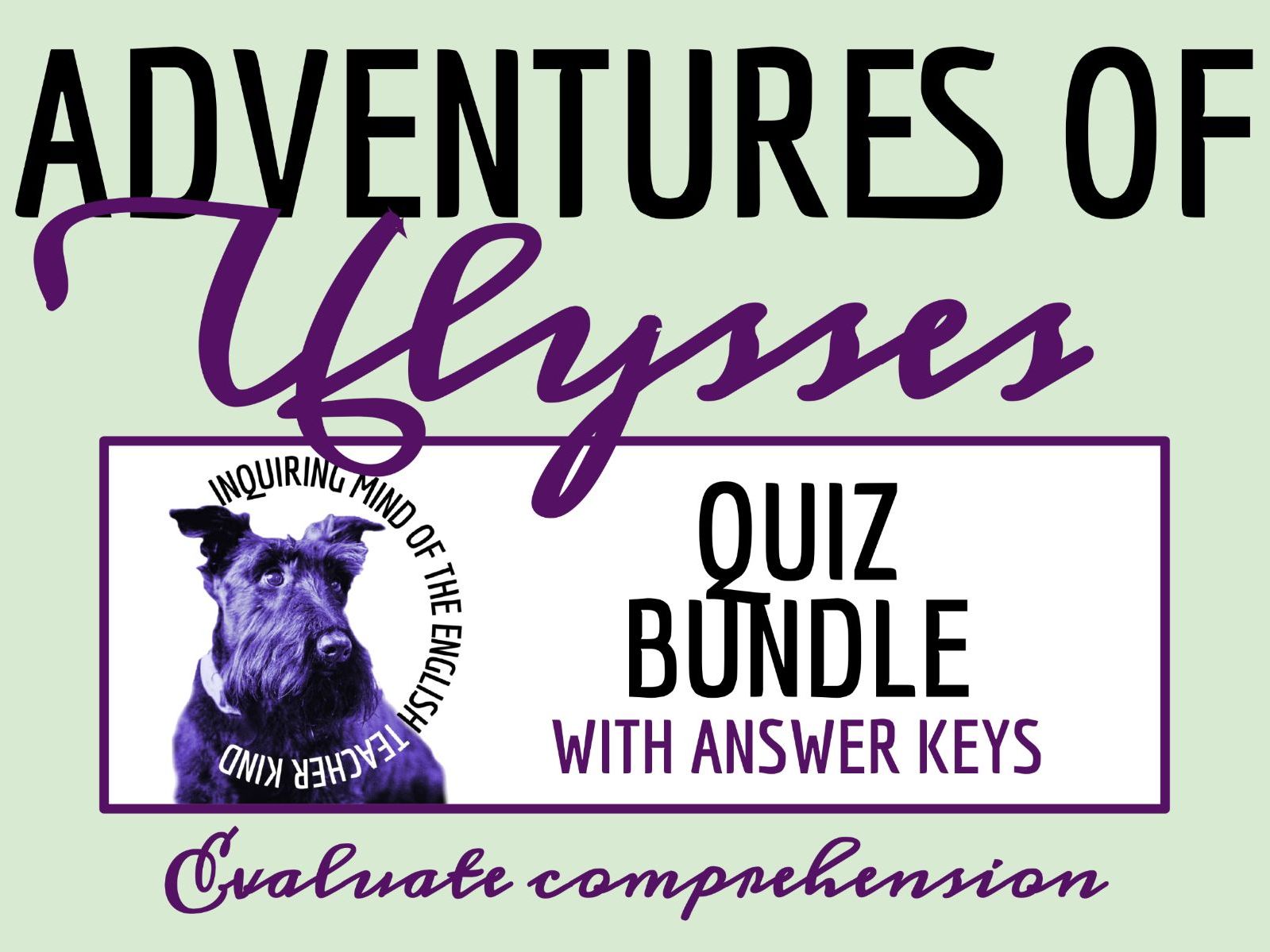 The Adventures of Ulysses by Bernard Evslin Quiz and Answer Key Bundle