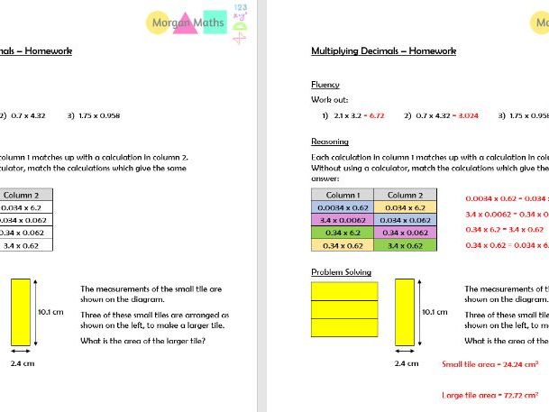 Introduction to decimals worksheet picture