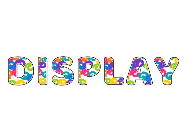 Swirls Display Lettering Pack - Uppercase A-Z