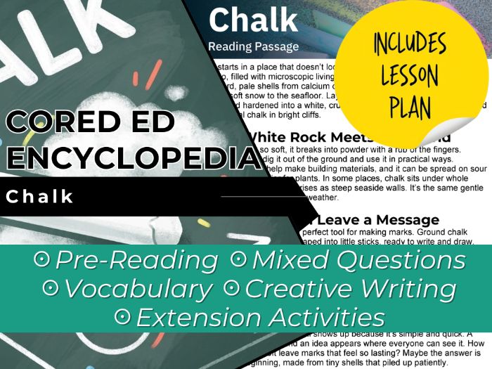 Chalk Reading Comprehension Passage - Cored Ed Encyclopedia