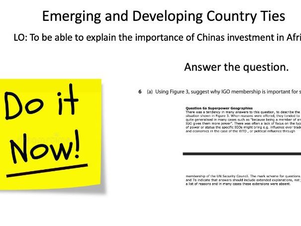 L18 Emerging and Developing Country Ties - Edexcel IA2 Geo SuperPowers