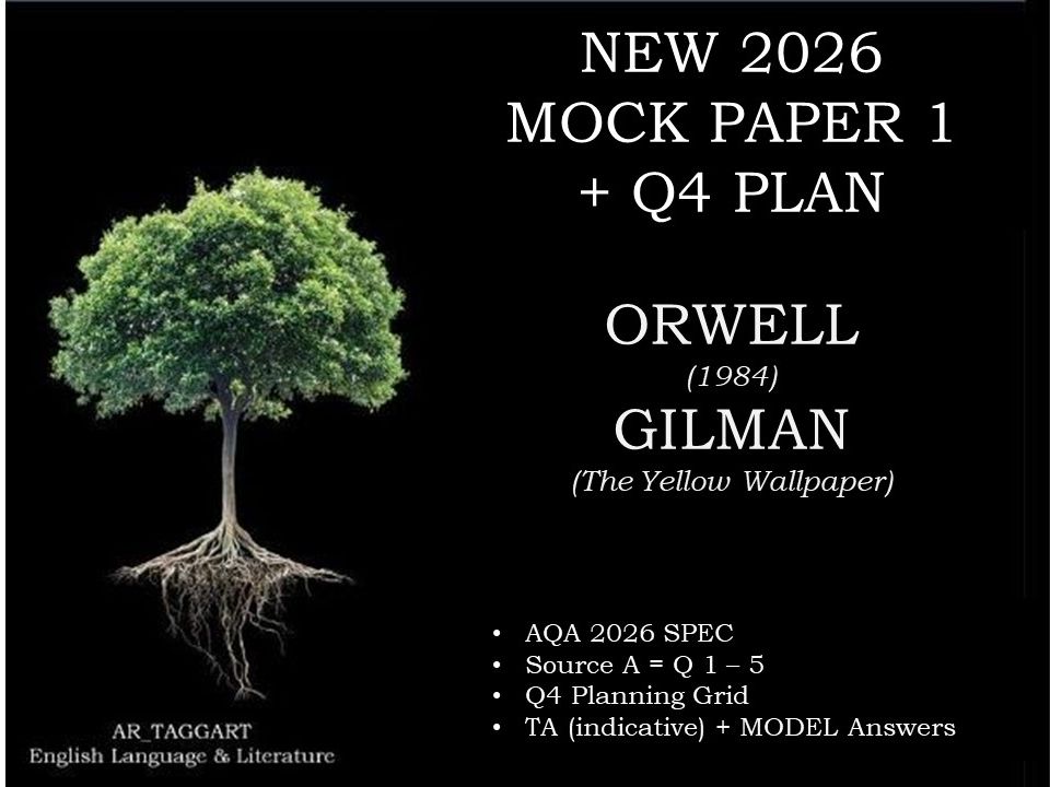 ORWELL + GILMAN | PAPER 1| 2026 FULL MOCK | Q4 PLAN