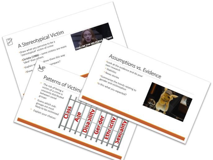 Sociology - Crime and Deviance - Victimisation