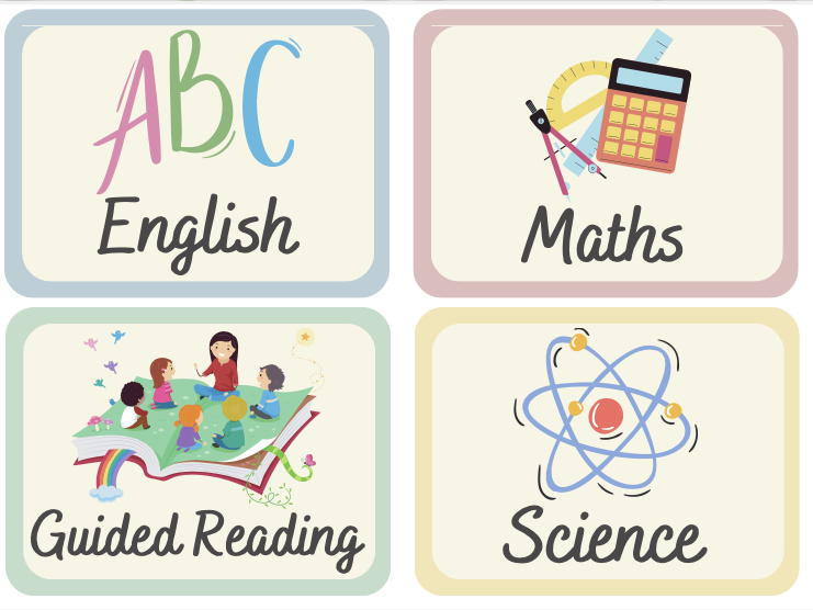 Visual Timetable KS2 UKS2 Year 5