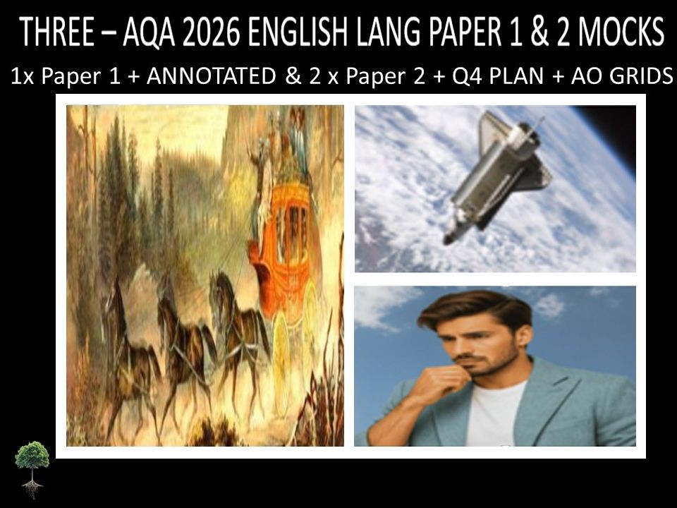 THREE - AQA PAPER 1 & 2 | 2026 FULL MOCKS | ANNOTATED | Q4 PLAN | AO GRIDS