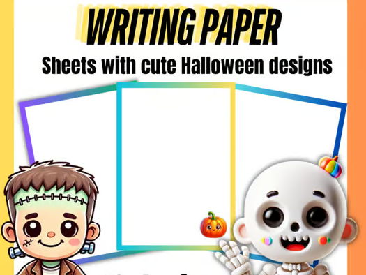 Halloween Writing and Drawing Paper
