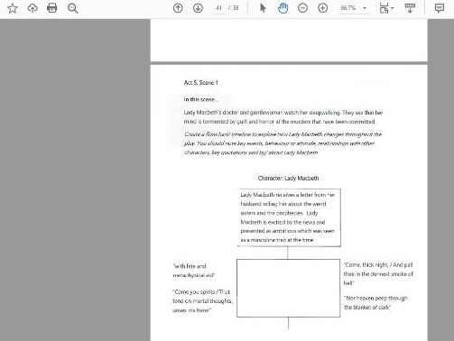 Complete workbook for 'Macbeth' (HA)